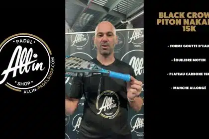 acquérir la black crown nakano 15 chez all in padel