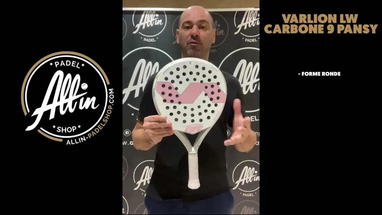 découvre la padel racket varlion lw carbone 9 pansy chez