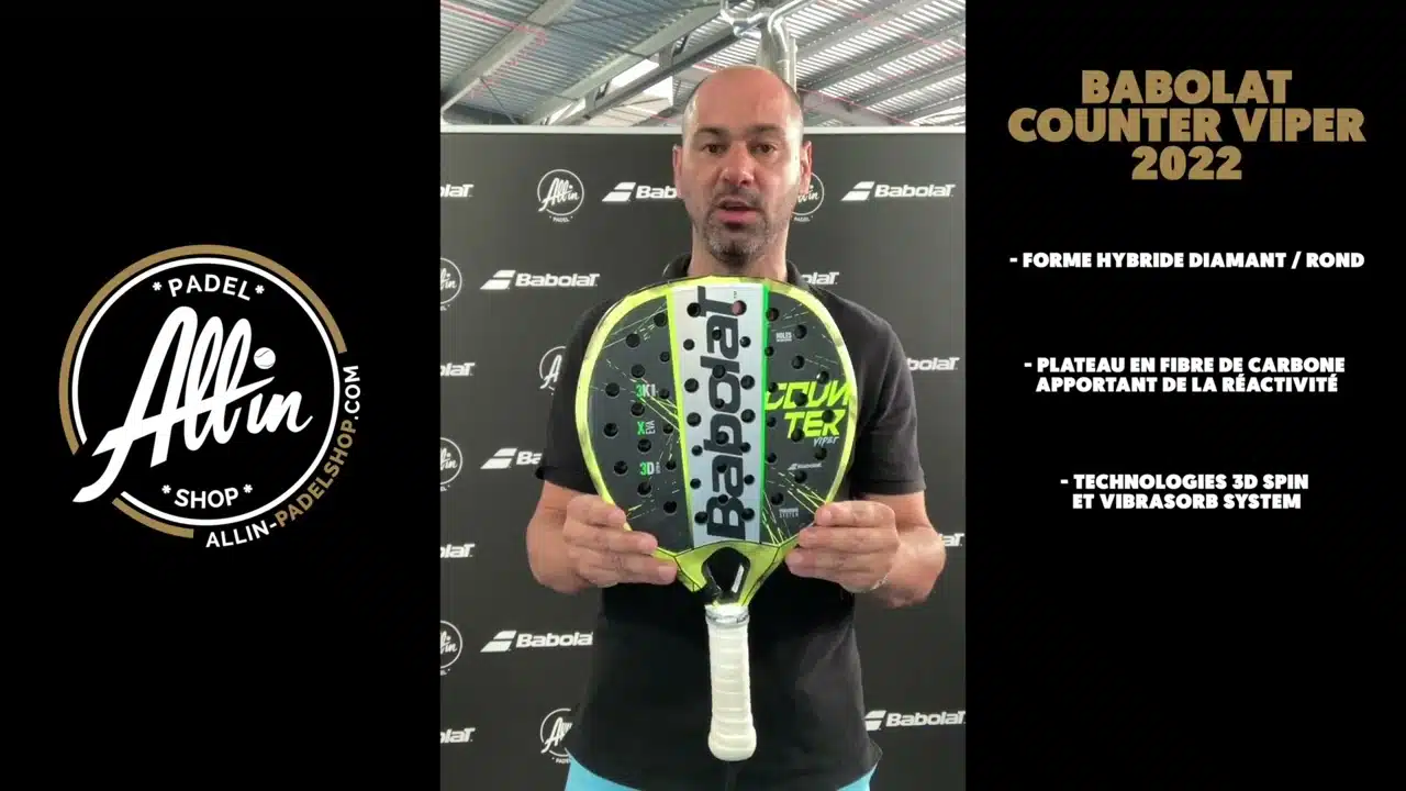 découvrez le babolat counter viper 2022 chez all in padel