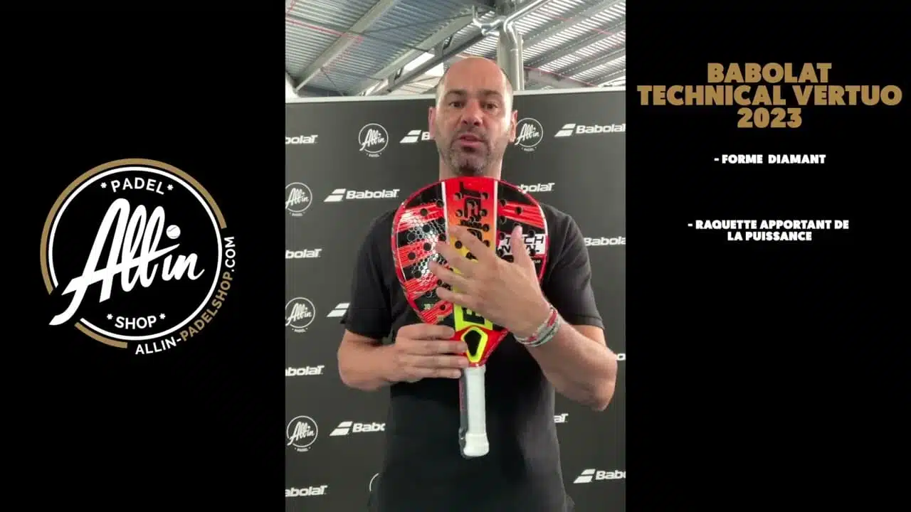 découvrez le babolat technical vertuo 2023 chez all in padel