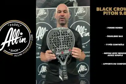 découvrez le black crown piton 9.0 chez all in padel