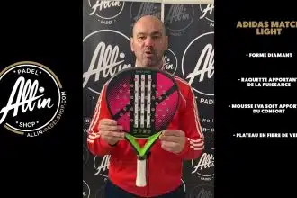 découvrez le padel avec adidas match light de notre boutique