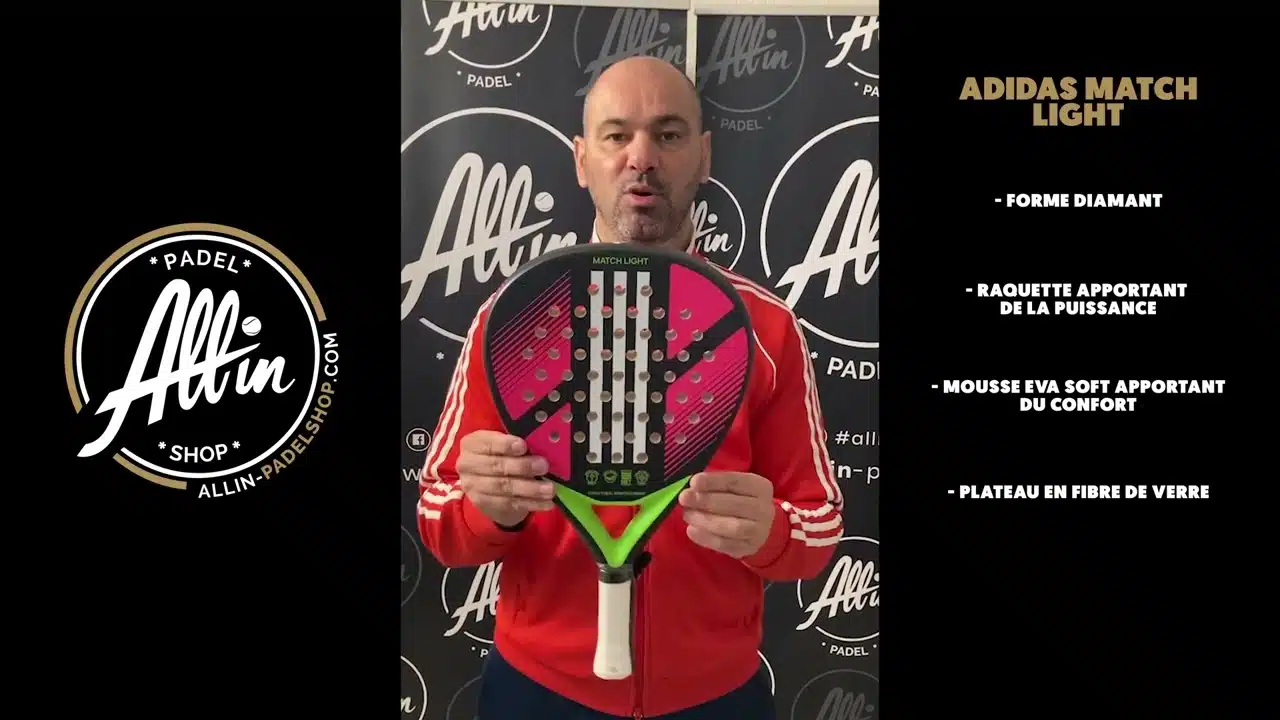 découvrez le padel avec adidas match light de notre boutique