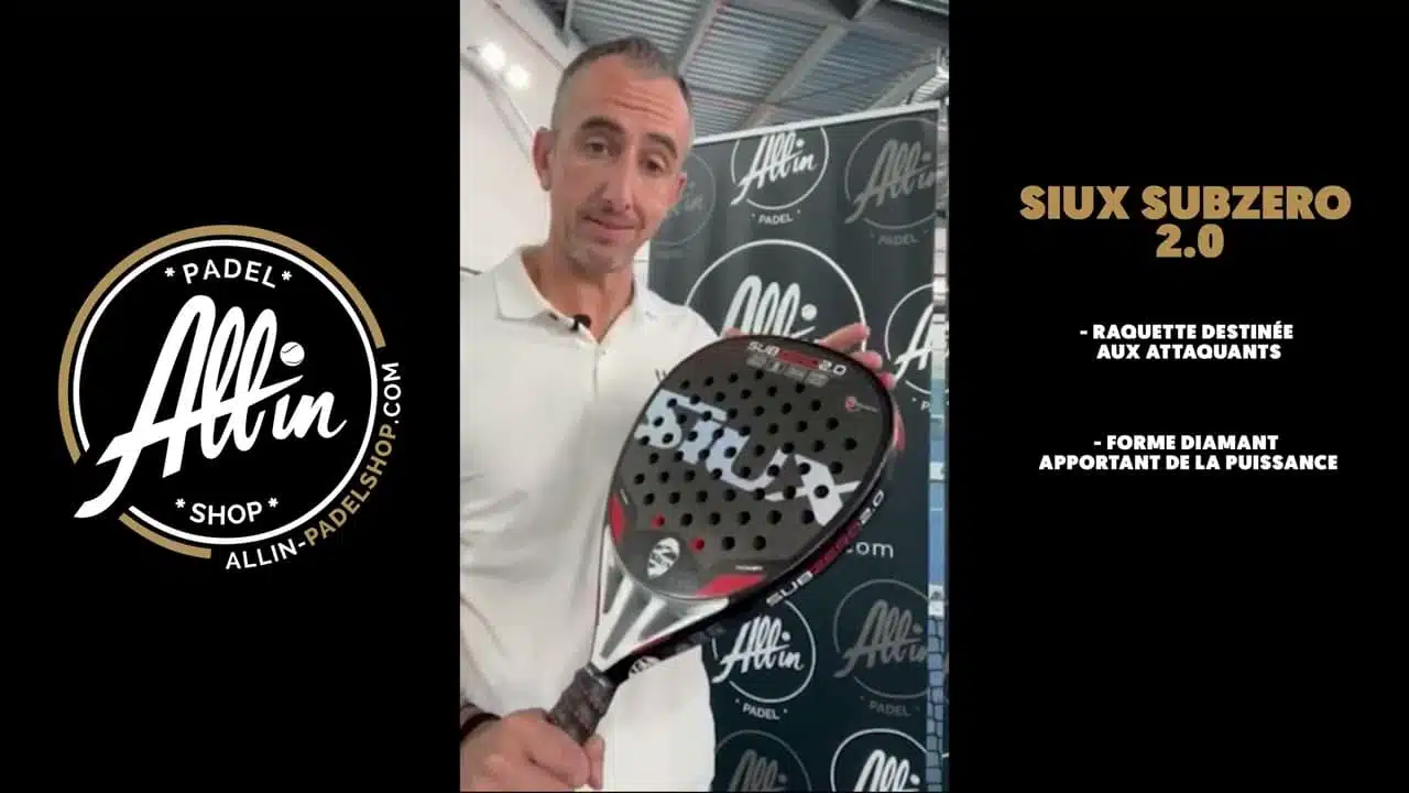 découvrez le siux subzero 2.0 chez all in padel shop