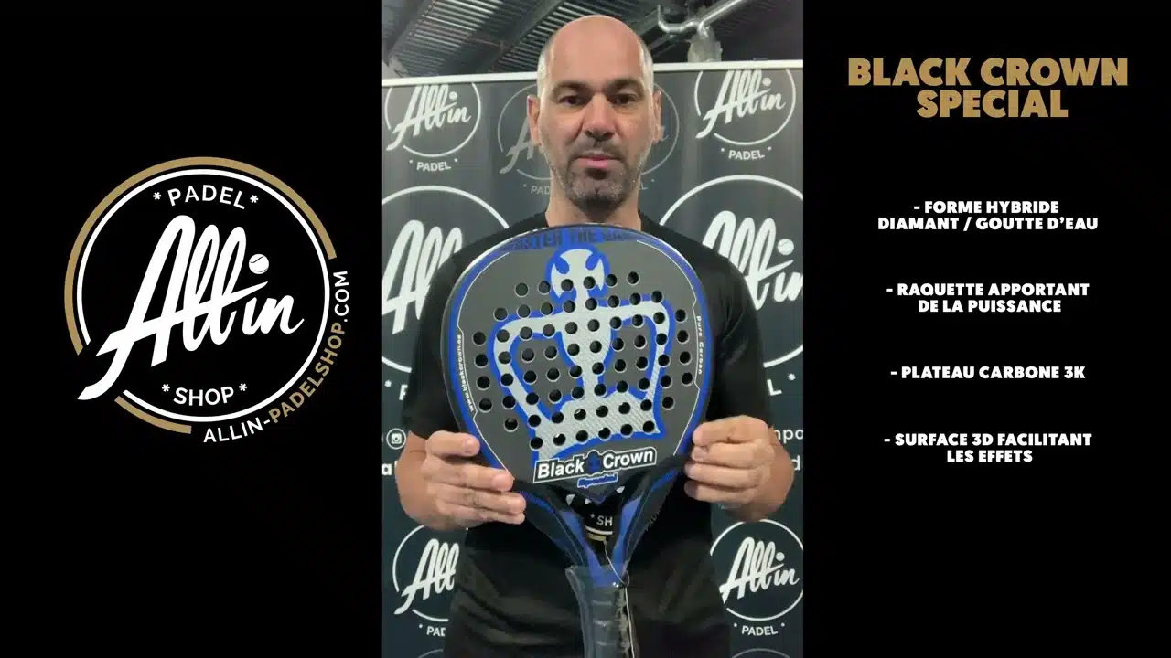 découvrez le spécial black crown dans notre all in padel