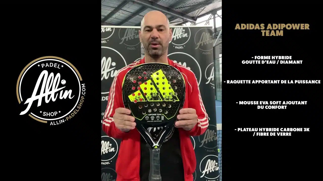 découvrez padel: l'adidas adipower team en vedette chez all in