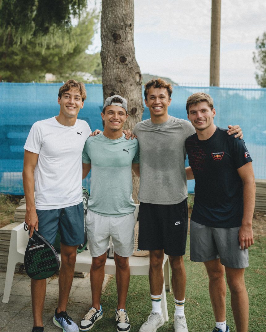 Quand la F1 s'amuse au padel : les pilotes surprennent