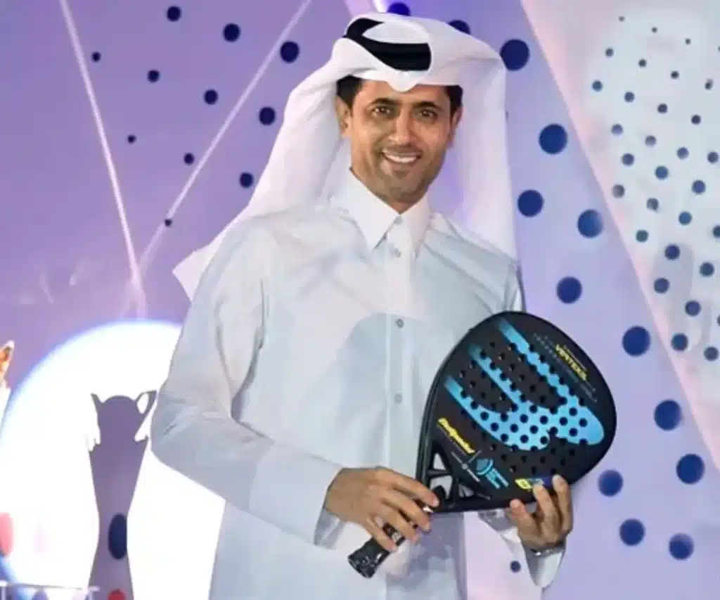 Nasser al khelaifi en mode Padel